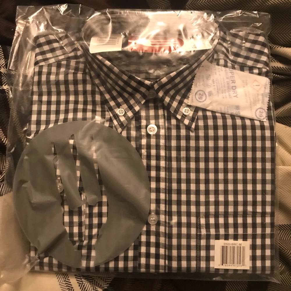 Checkered button up long sleeved shirt